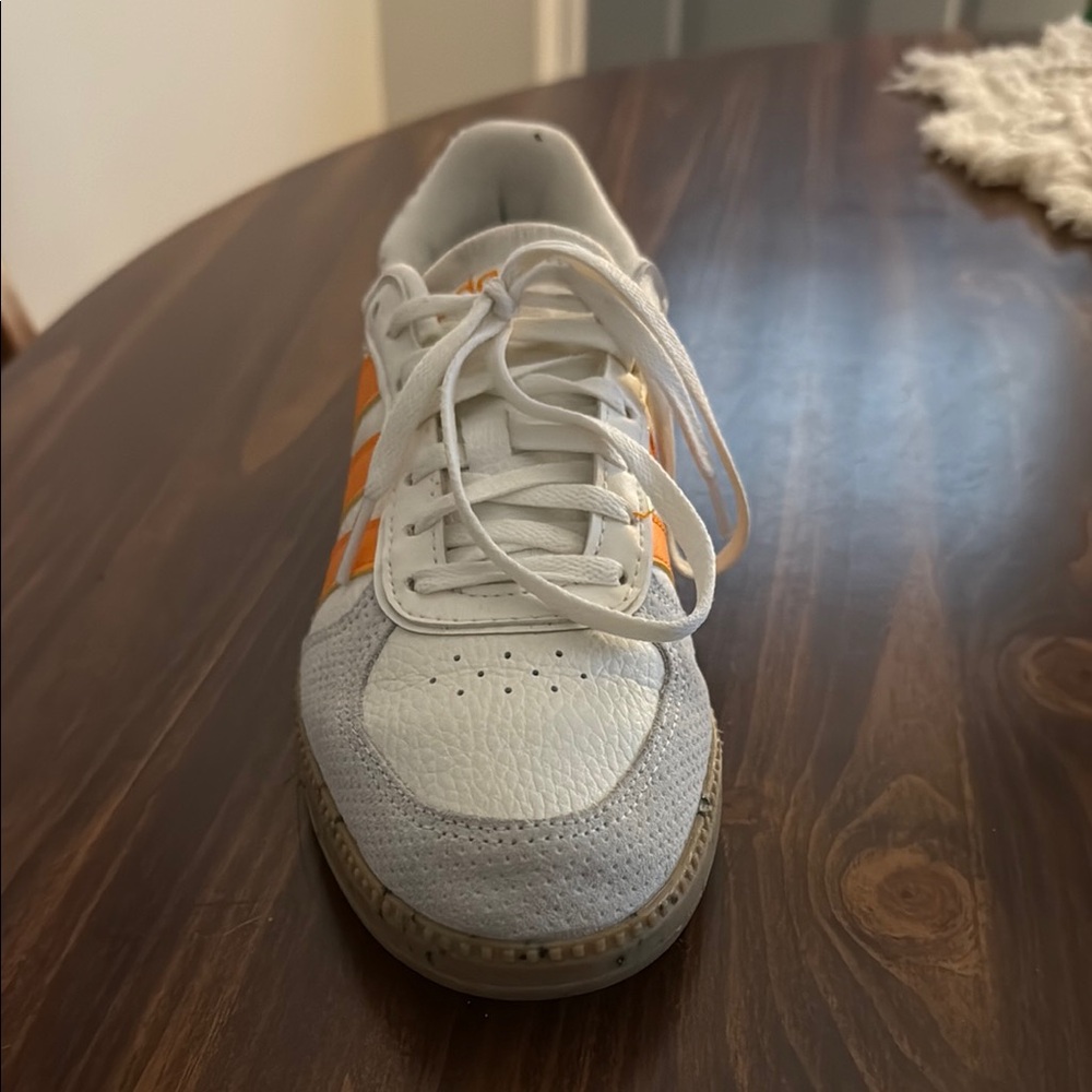 adidas White and Orange Athletic Shoes